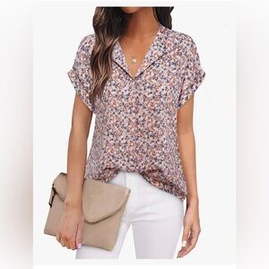 Floral Print Women's Blouse